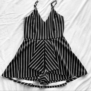 Striped romper